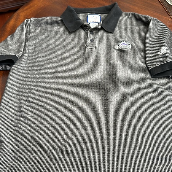 MLB Colorado Rockies Baseball Textured Cotton Polo Shirt XL - Picture 5 of 7